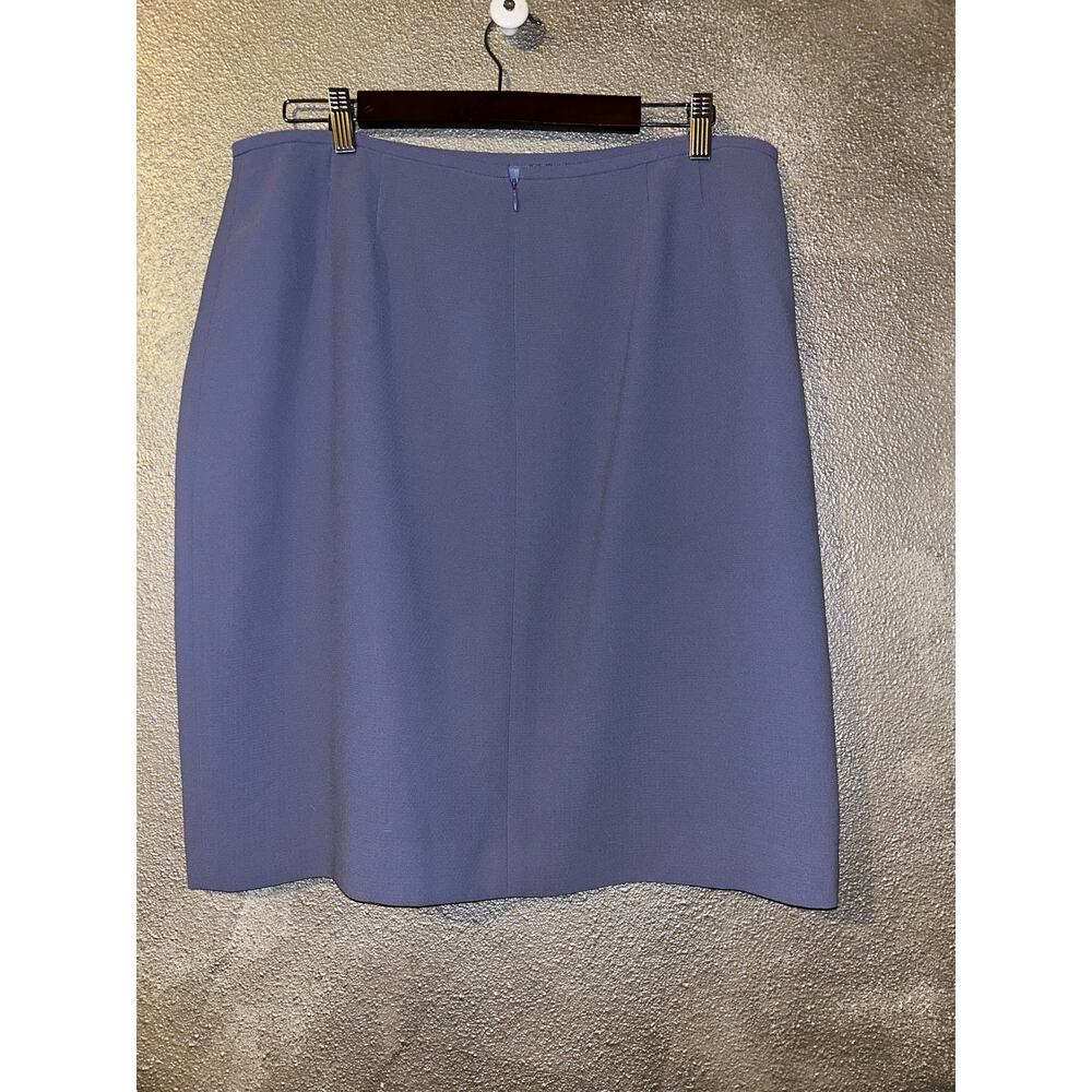 Tahari ASL Iris Skirt Suit Set 16 NWT Purple Blazer Pencil Skirt Career Business - Picture 5 of 12